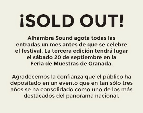 El Alhambra Sound Cuelga Sold Out