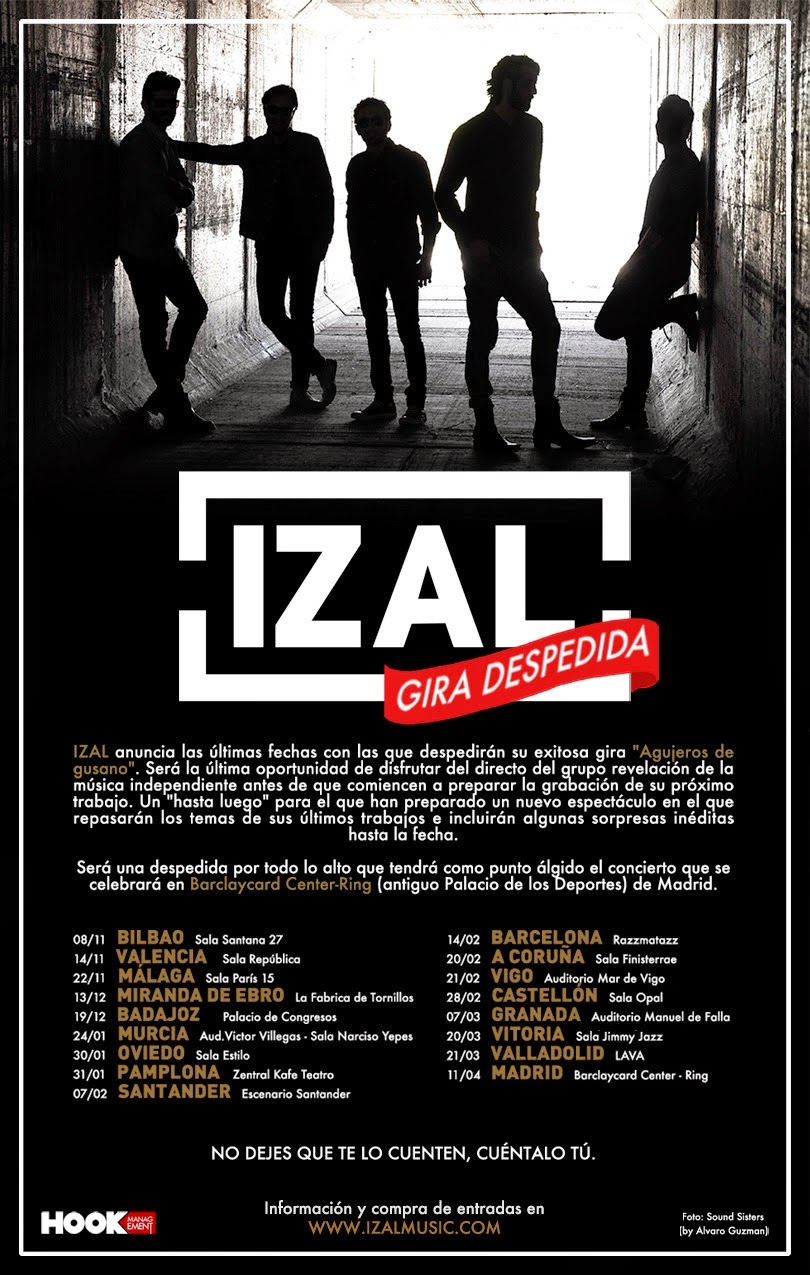 Izal anuncia ultimos conciertos antes de grabar