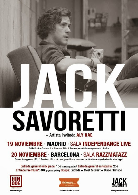 Jack Savoretti de vuelta en España