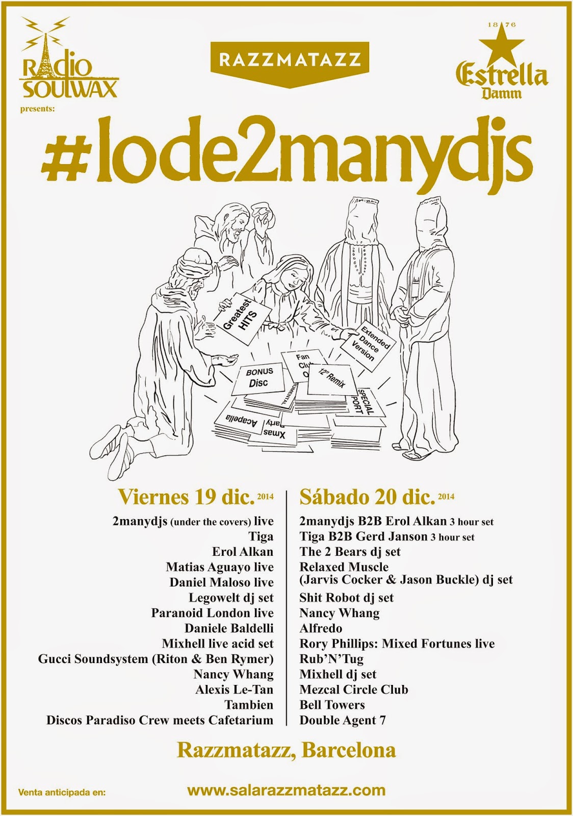 Razzmatazz despide su aniversario con #lode2manydjs