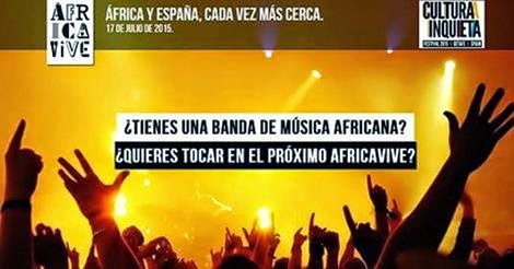 El Festival Cultura Inquieta acoge el África Vive y organiza concurso de bandas.