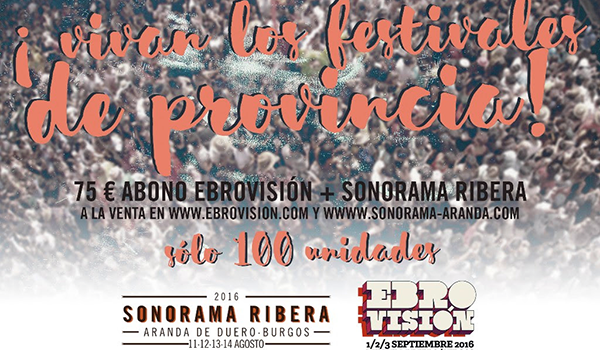 Ebrovisión & Sonorama Ribera de nuevo juntos y abierta la convocatoria del Concurso Talento Ribera