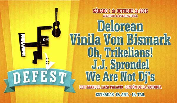 DeFest trae a Delorean y Vinila Von Bismark a Rincón de la Victoria